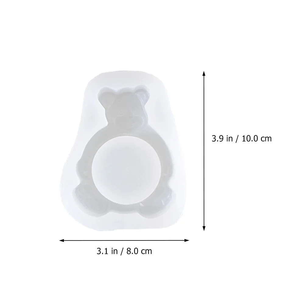 

1Pcs Bear Design Holder Mold Silicone DIY Candlestick Mold Easy Use Nonstick Handmade Tool DIY Silicone Mould