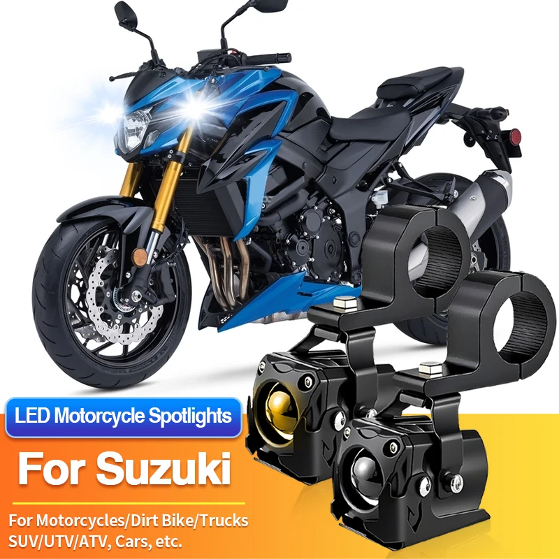 

1/2PCS LED Motorcycles Headlight 2-Color Spotlight Truck Car ATV for Suzuki DRZ125L/DRZ400S/DRZ400SM/EN125 2A/GN125F/GSX250R ABS
