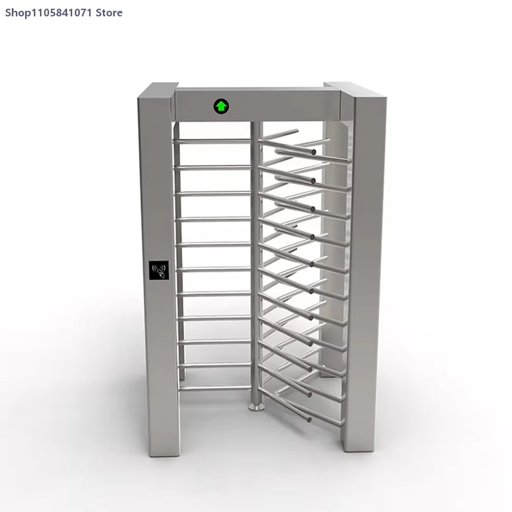 Full Height Turnstile Gate with Face Fingerprint RFID QR Code Access Control Automatic Security Entry System