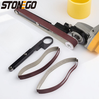 Electric Belt Grinder Attachment Modified Sand Belt Machine Angle Grinder Pipe Polishing Grinding Tool Accessories