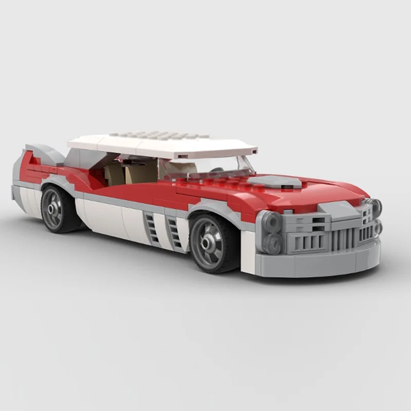 سرعة سباق السيارات نموذج MOC قوالب بناء الرجعية سيارة فاخرة وحدات التكنولوجيا الأطفال هدايا العيد تجميع اللعب البدلة