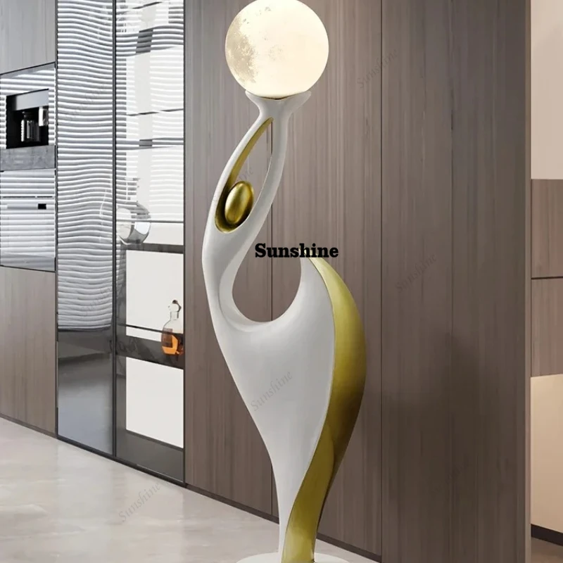 87cm Home Decor Dancing Figure Statue Living Room Floor Large Size Decoration Artistic Figurines Advanced Dancer Model Ornaments