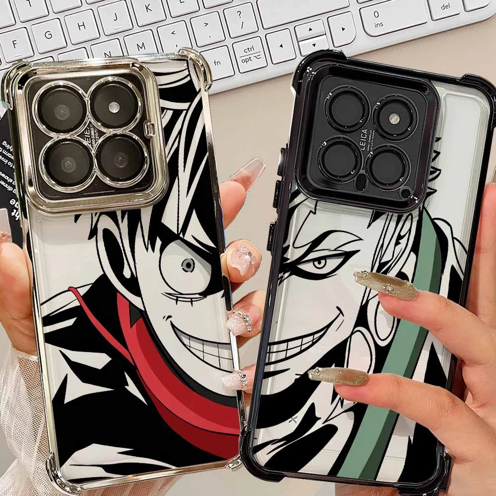 One Piece Luffy für Xiaomi Redmi A7 15C POCO F8 F7 X8 X7 M7 Note 15 14 Mi 17T 15T Ultra Pro Max Weiche Handyhülle