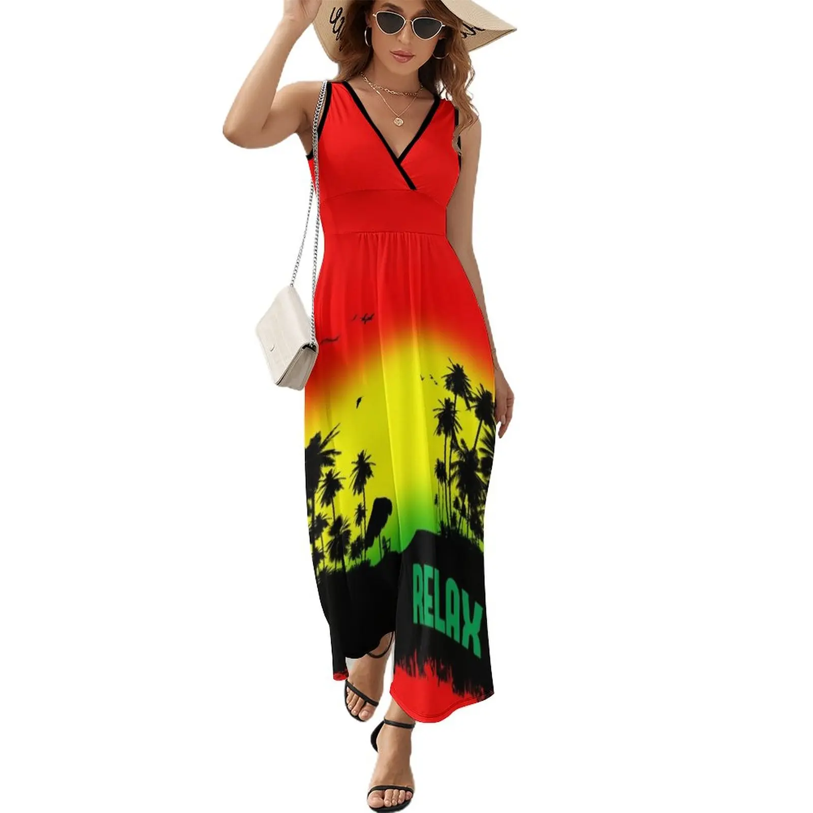 Rasta Relax Sleeveless Dress Women long dress dresses for prom birthday dress for women luxury 2023 Dress vintage