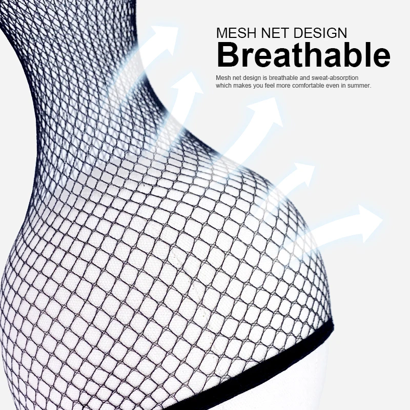 Wholesale Black Snood Nylon Hairnet Materials For Wigs Making Streching Elastics Mesh Cap Wig Liner Accessories