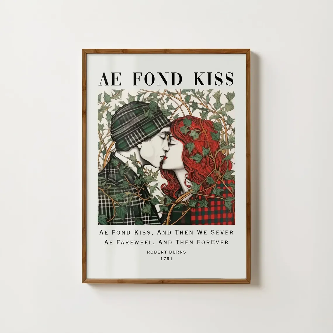 Scottish Art Prints, Robert Burns Wall Art, Scotland Wall Art, Ae Fond Kiss, Scottish Slang, Scotland Gifts, Robert Burns Poe