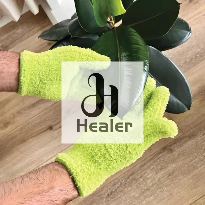 1 Pair Microfiber Dusting Glove Stretchable Breathable Cleaning Gloves Non-Waterproof For Cars, Boats, RVs, Pools, Home, Kitchen