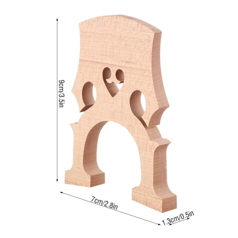 Maple​ Cello Bridge​ Professional​ 1/2 1/4 1/8 3/4 4/4 ​Replacement Parts​ Simple installation ​Self Adjusting Bridge