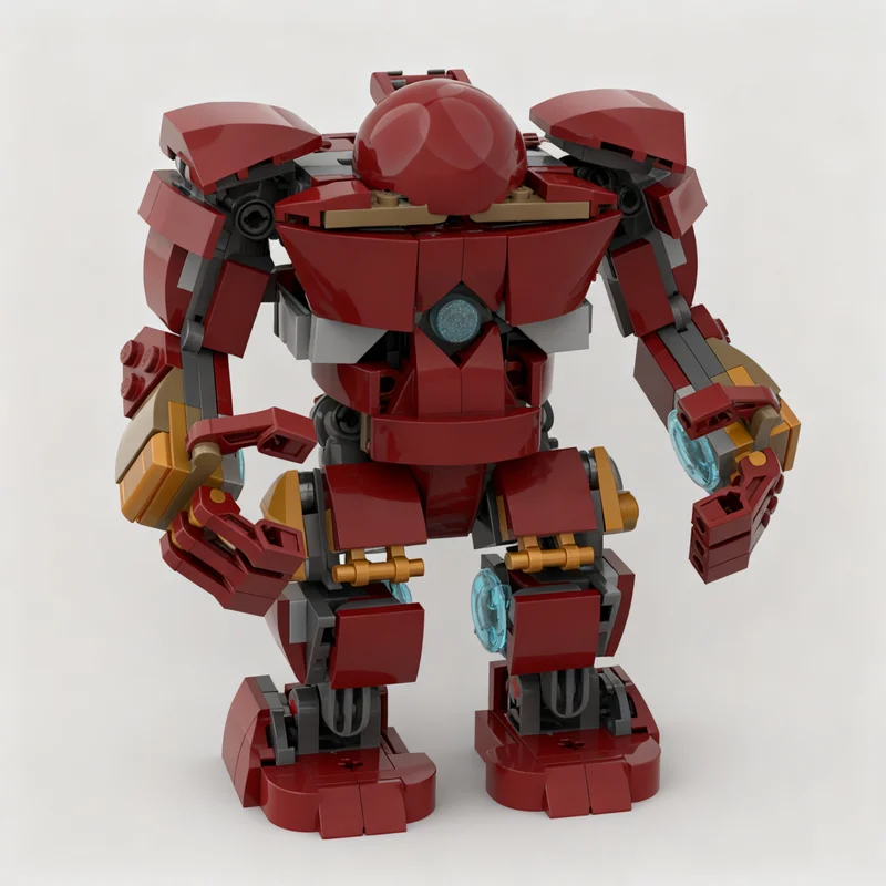 253pcs MOC Heroes Marvelled The Infinity Saga Rescaled Hulkbuster Mk 2 Model Building Blocks Festival Gift Architecture Toy view 4