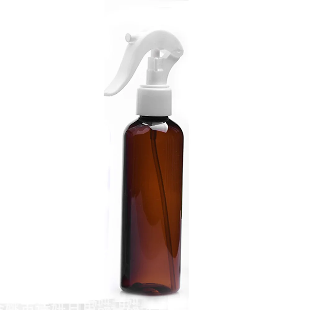 

300ml amber&brown color Plastic Water Spray Bottle&Sprayer Watering Flowers Spray Bottle with white trigger sprayer