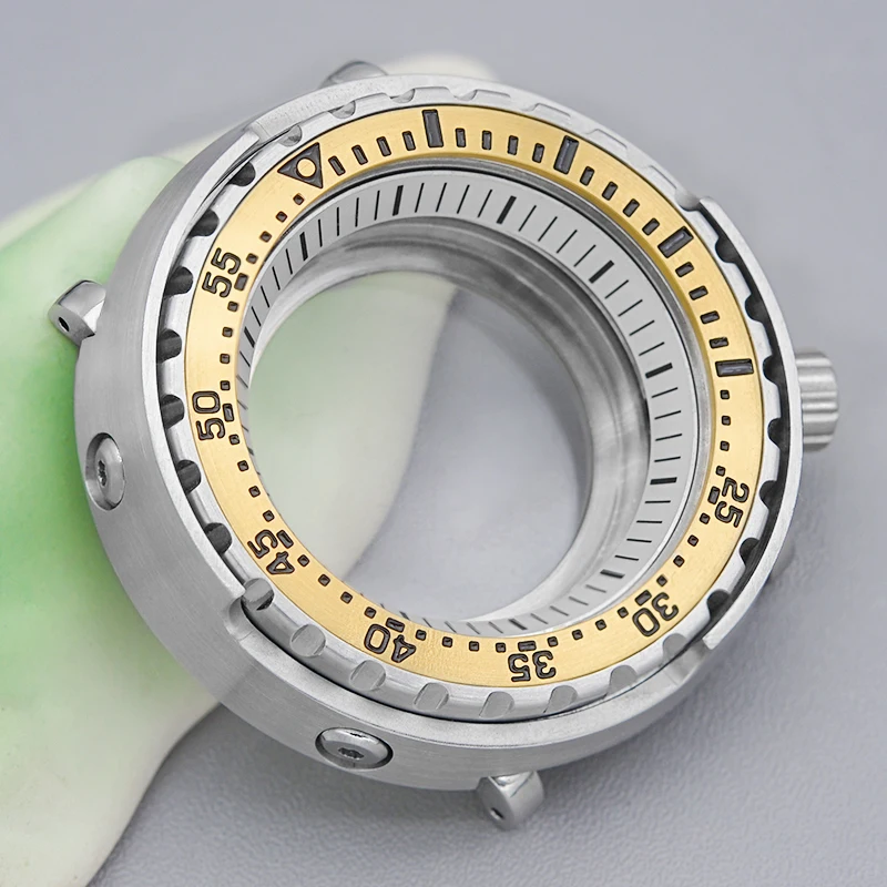 Tuna Can Watch Case Sapphire Crystal Transparent Case Back NH35 Case Compatible NH35 NH36 4R35 7S26 Movements 28.5mm Dial Case