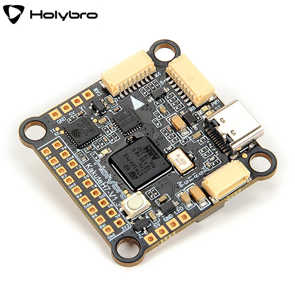 

HolyBro Kakute H7 V1.3 MPU6000 H743 Flight Controller Dual BEC Baro OSD Onboard Bluetooth 30.5X30.5mm 2-8S for RC FPV Drone