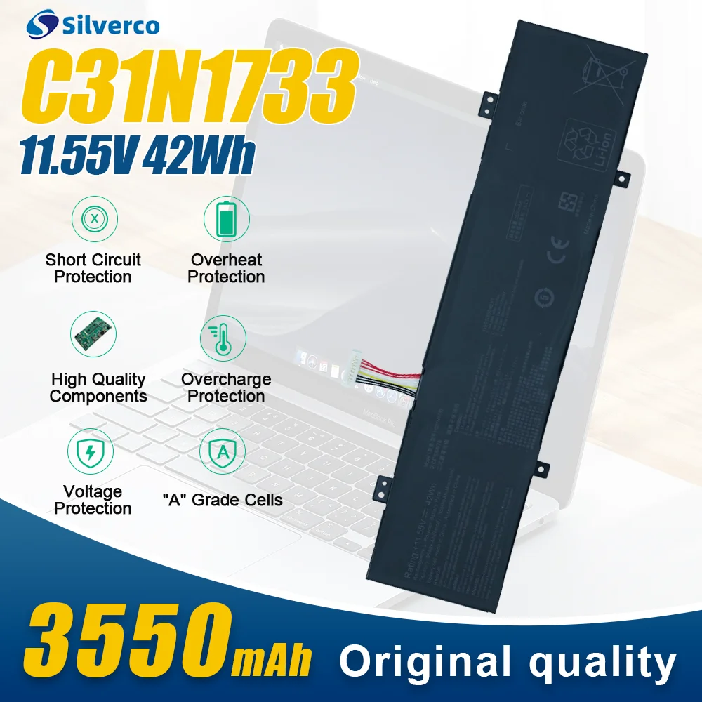 

C31N1733 Аккумулятор для ноутбука ASUS VivoBook Flip 14 TP412UA TP412FA TP412U SF4100F VivoBook Flip 14 TP412UA-DB31T