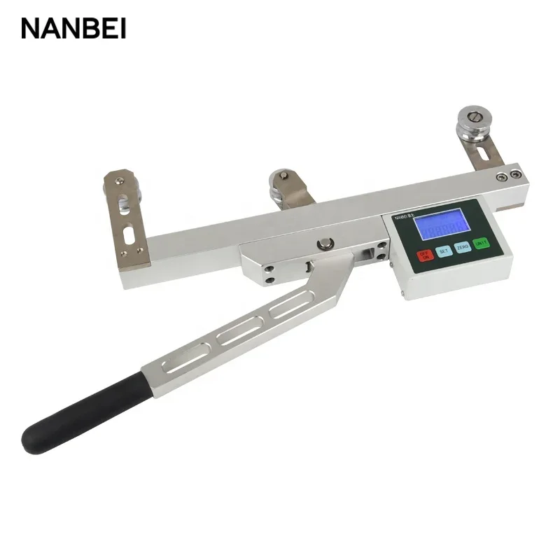 NANBEI Digital Cable Belt Cooper Steel Wire Rope Tension Meter Tester For High Speed Rail Industry