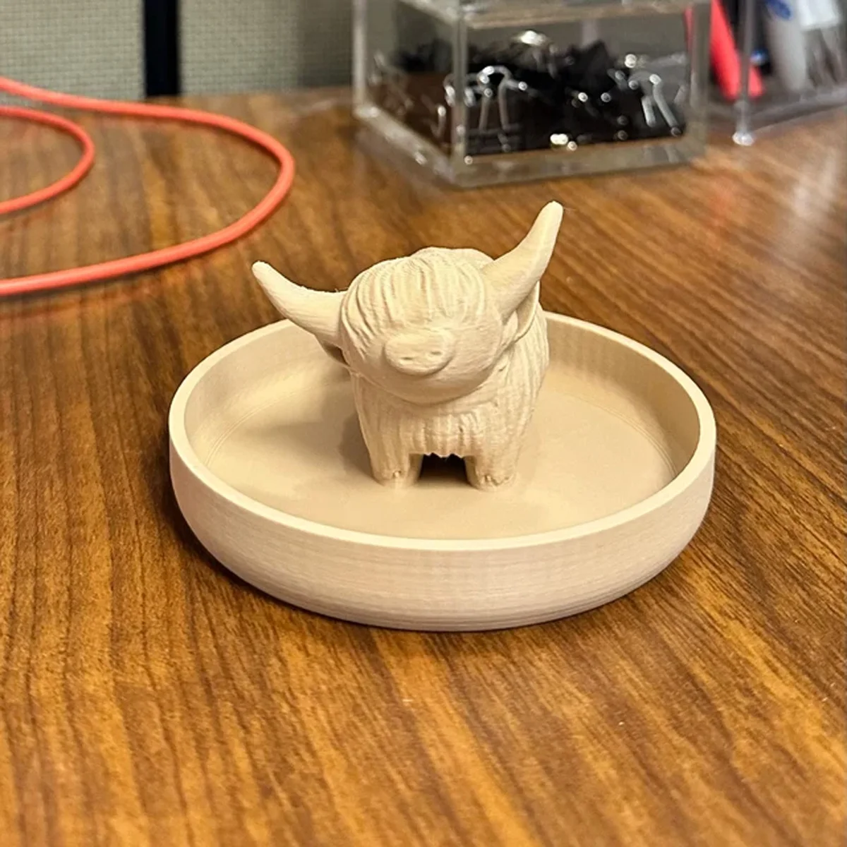 Highland Cow Ring Holder,Highland Cow Tray,Highland Cow Decor,Highland Cow Gifts