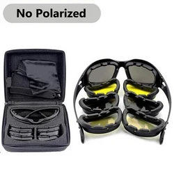 Daisy C5/X7 occhiali tattici polarizzati occhiali sportivi softair occhiali da sole da uomo a 4 lenti occhiali militari di protezione da tiro dell'esercito