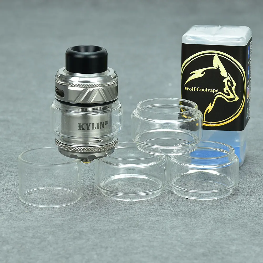 wolfcoolvape glass tube kylin v3 rta glass for kylin v3 rta