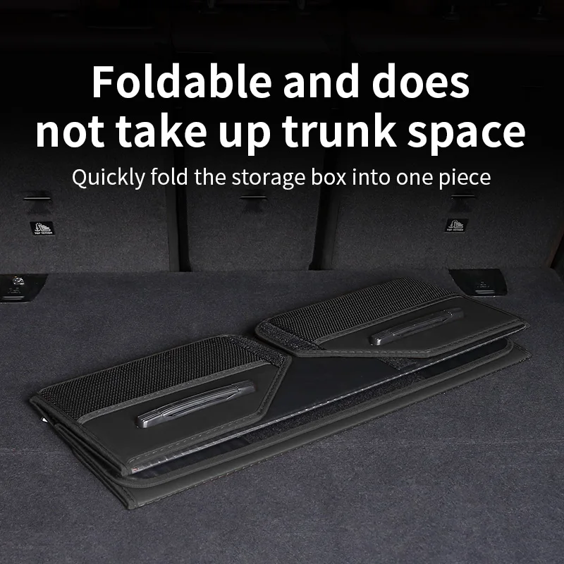 Storage Box For Audi A4 B9 A5 AUDI Q3 8U A6 C7 Multipurpose Folding Car Suitcase Storage Organizer,Suitcase Organizer PU Leather view 3
