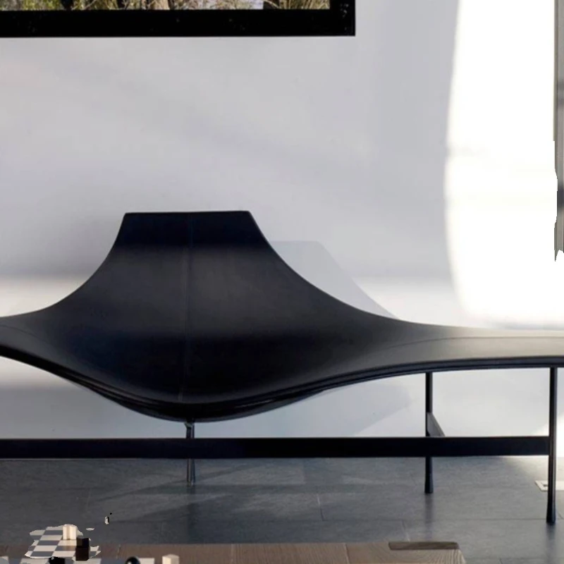 

Italian design chair recliner creative model room hotel leisure sofa bookshelf chair