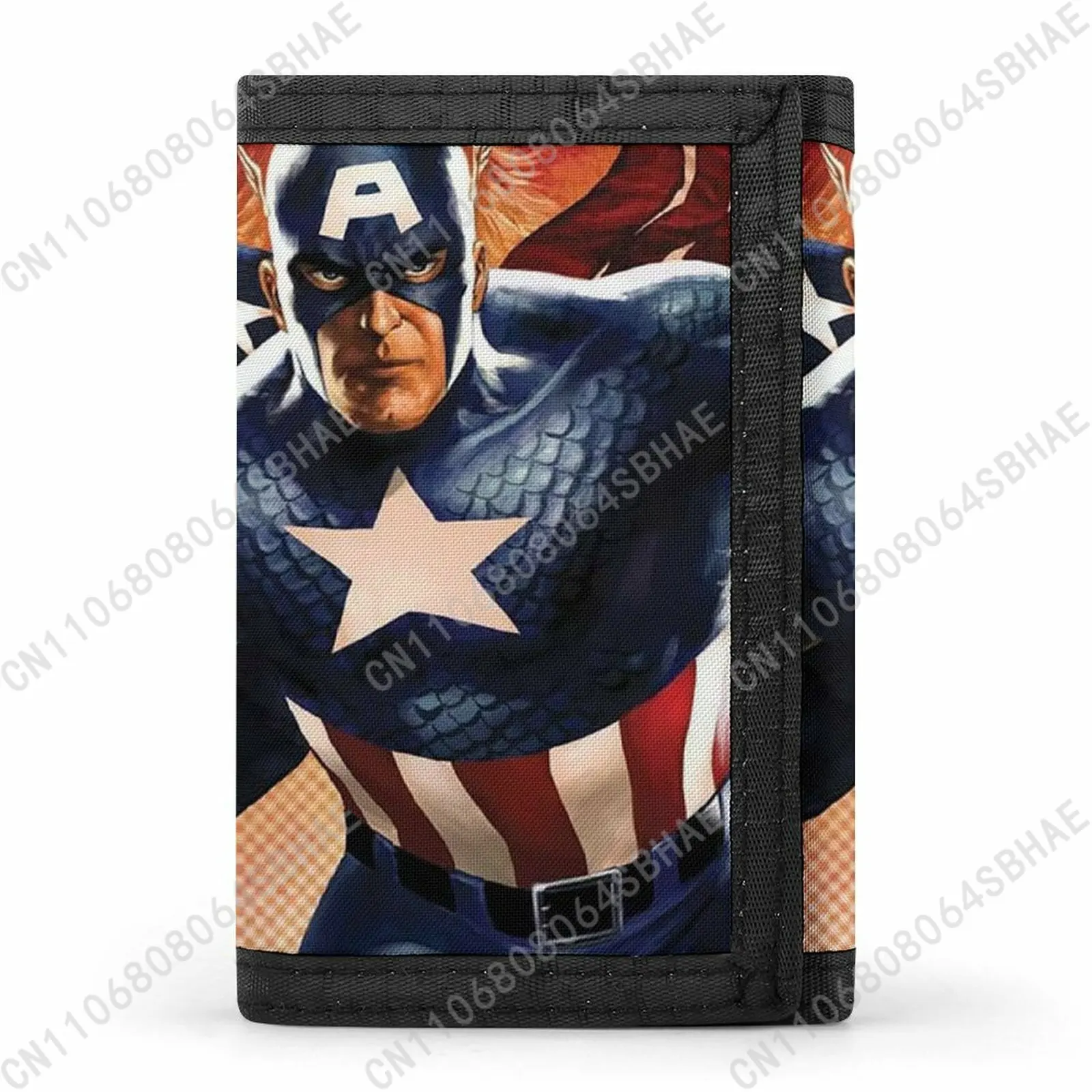 

Marvel Captain America Tri Fold Wallet Teenage Girls Boys Slim 3 Fold Card Personalized Pattern Purse School Daily Use Cosplay