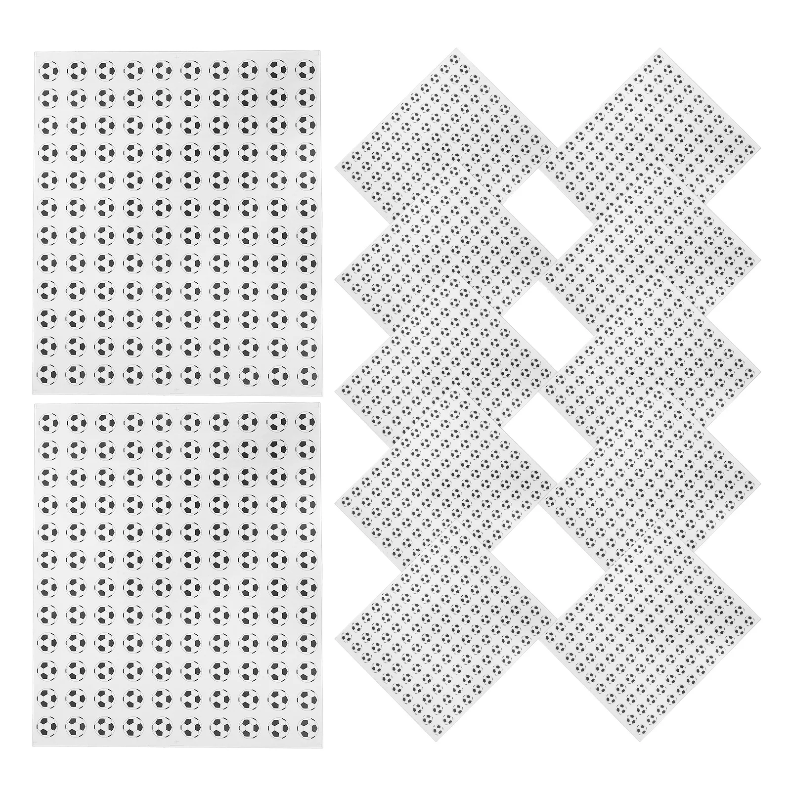 

20 Sheets Pieces Football Stickers Mini Soccer Football Shaped Stickers Shaped Sports Decals Kids Ball Theme Party