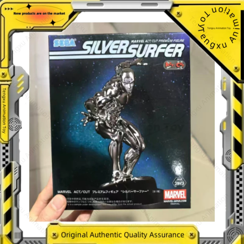 

Spot Goods Оригинальный SEGA Marvel Fantastic Four Silver Surfer ACT CUT Фигурка Игрушки Коллекция моделей из ПВХ Аниме Фигурка Кукла