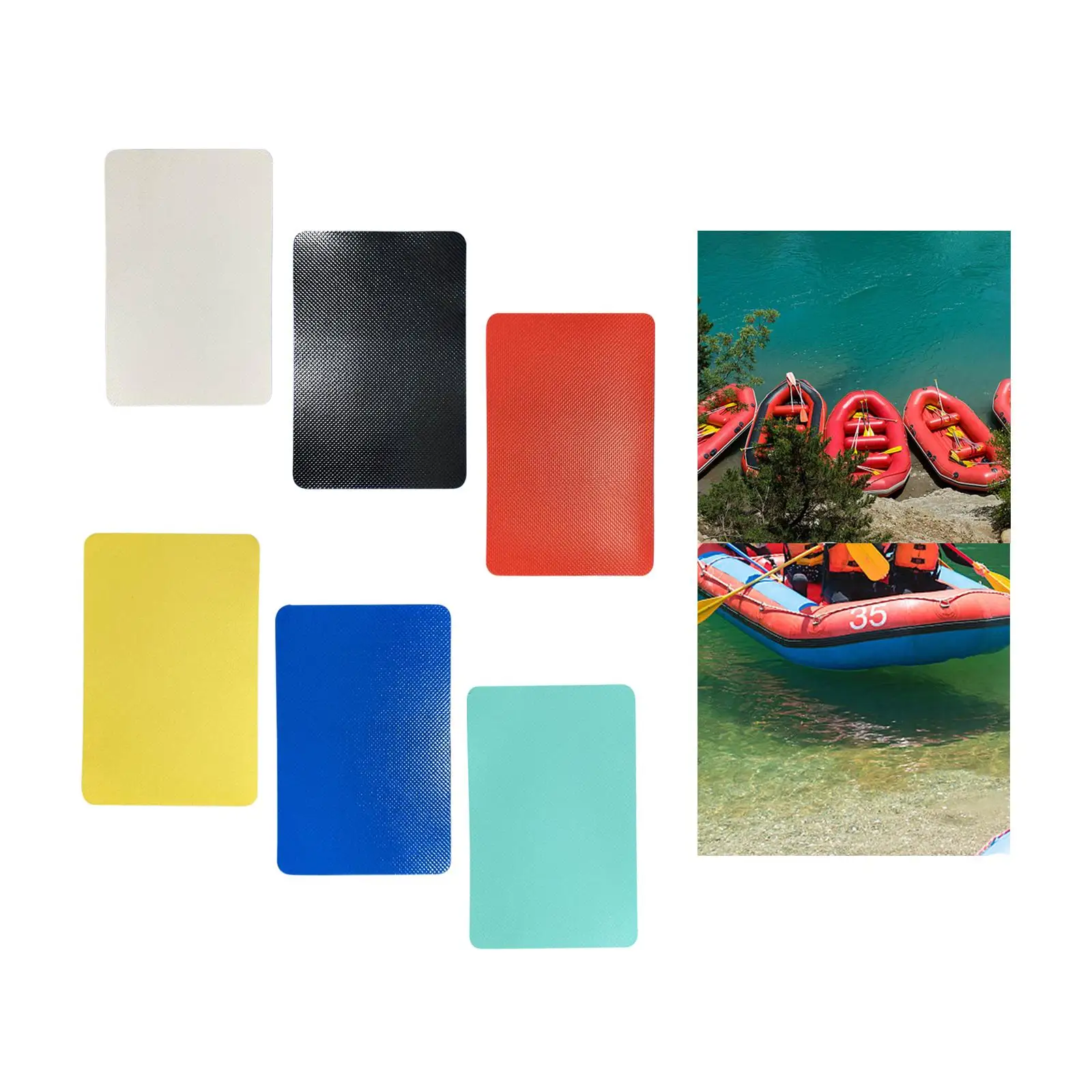 Bootreparatiepatch Lekvrije kajakpatches 10 cm x 15 cm Waterdichte PVC-reparatie