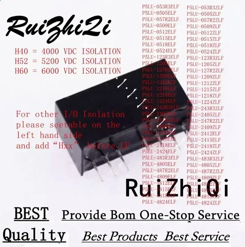 10PCS/LOT P5LU- P5LU 053R3 0505 057R2 0509 0512 0515 0524 123R3 1205 127R2 1209 1212 1215 1218 1224 EH40LF ZH40LF 4000VDC POWER