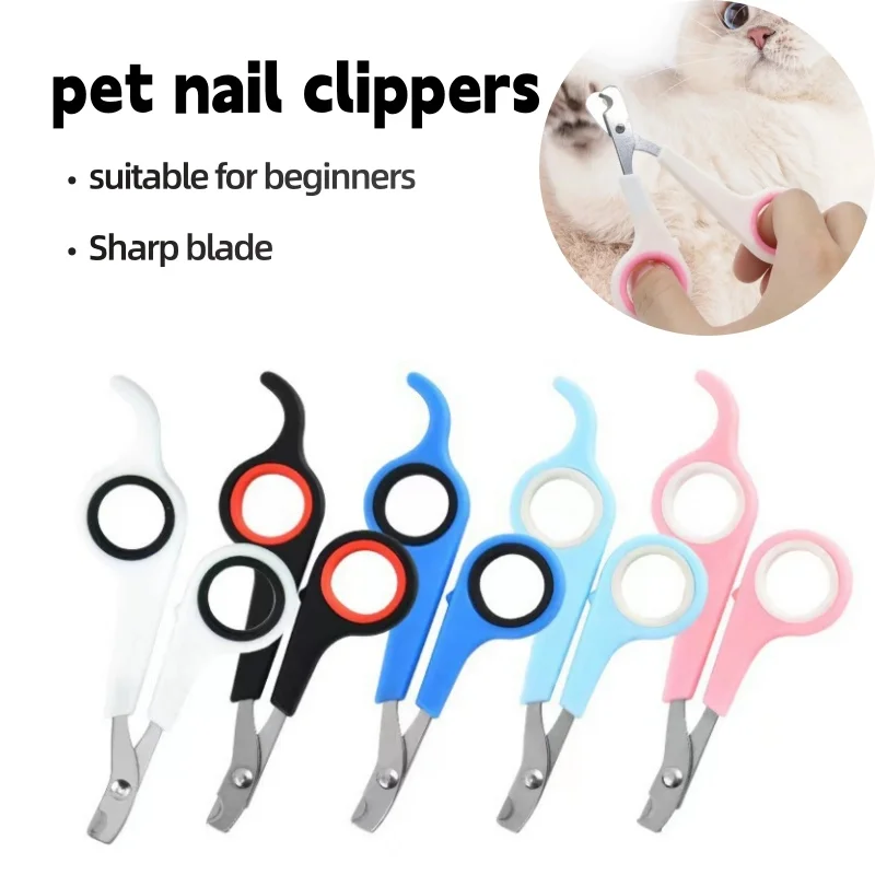 Tesoura Profissional para Cortar Unhas de Animais de Estimação com Cabo Antiderrapante, Cortador de Unhas para Cães, Gatos e Filhotes, Ferramentas de Cuidado e Higiene para Pets