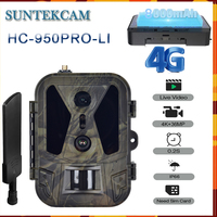 SuntekcamHC950PROLi 4G LIVE Video 8000mAh Iithium Battery Cellulare Dual Lens Hunting Trail Camera 36MP 4K Video Telecamera IP65
