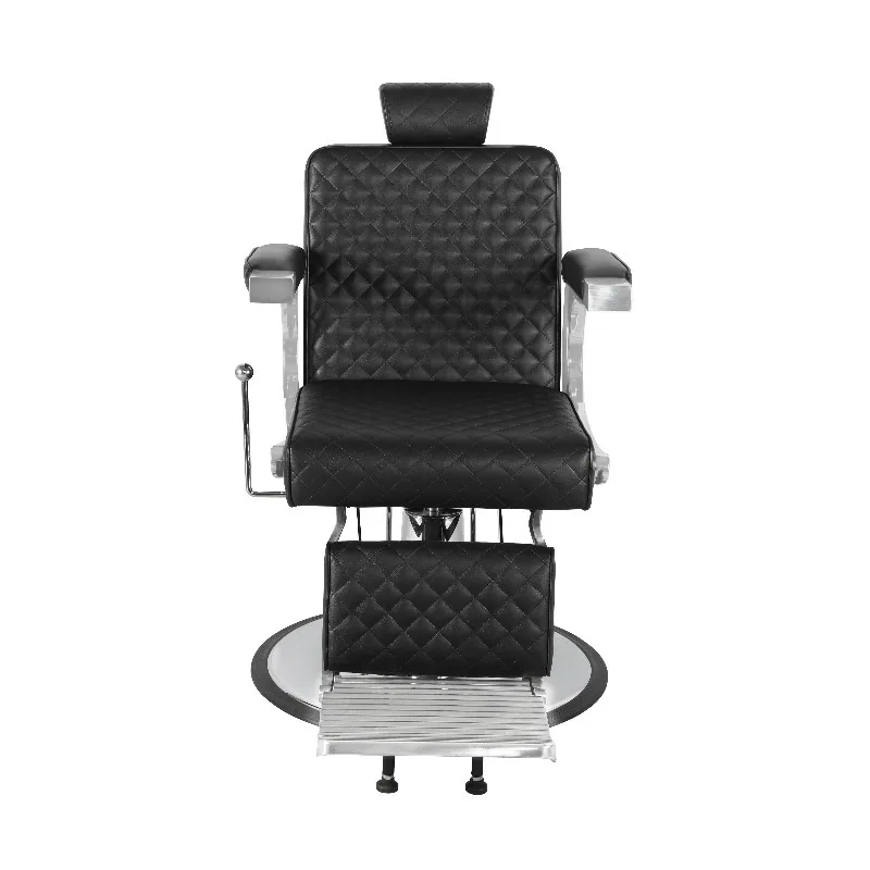 Heavy- Stainless Steel Barber Chair Heavy- Hydraulic Pump Modern Design 360 Degree Swivel Living Room Salon Use