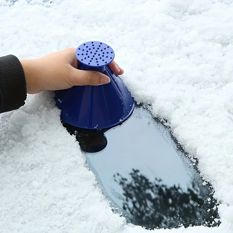 Image 3: Outil de déneigement de voiture 1 pièce, grattoir à glace et brosse à neige, accessoires de voiture de neige, soins de voiture d'hiver, poignée Easygrip,