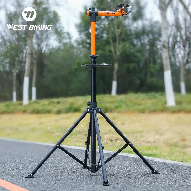 Professional Bicycle Repair Stand Portable Adjustable Bike Mechanics Workstand for MTB Road Bike Maintenance Repair Tools Holder