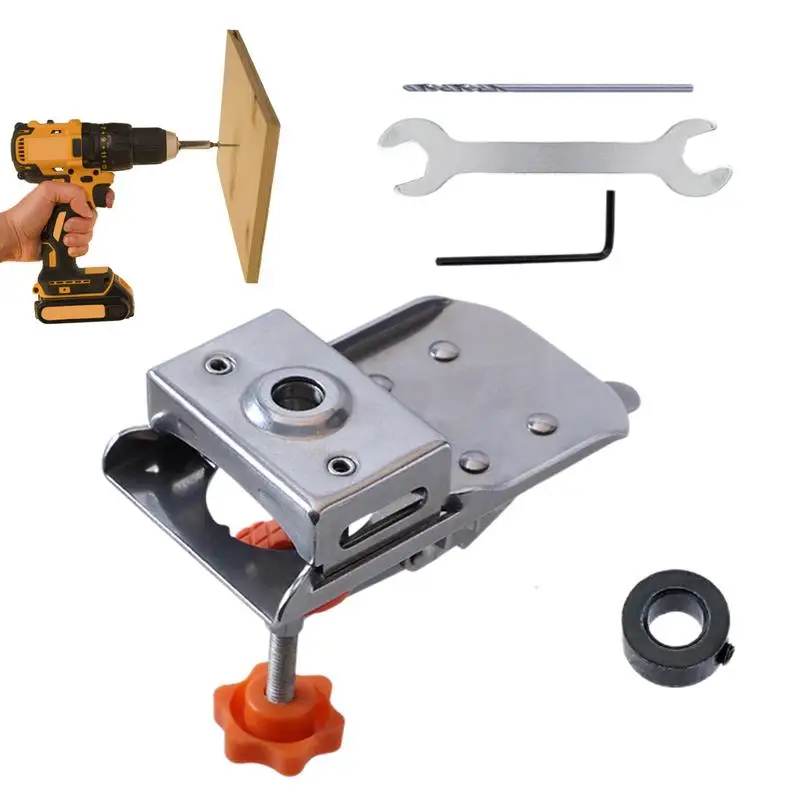 

Hinge Jig Drilling Hole Puncher Hole Positioner Jig Puncher Hole Positioning Tool With Superhard Bit For Closets Door Cabinet