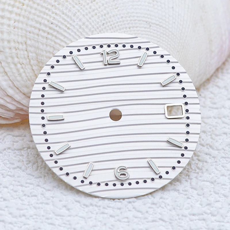 Nautilus Watch Dial NH35 Dail Green Luminous 31mm Dial FitsNH35 NH36 4R35 4R36 7S26 Japan Automatic Movement Nautilus Watch Case