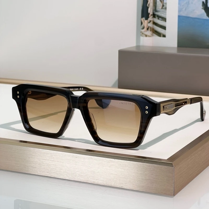 

DTS464 GRANDMASTER-NINE Popular Sunglasses Women Thick Acetate High Quality Men Outdoor Business Eyewear Luxury Brand Shades