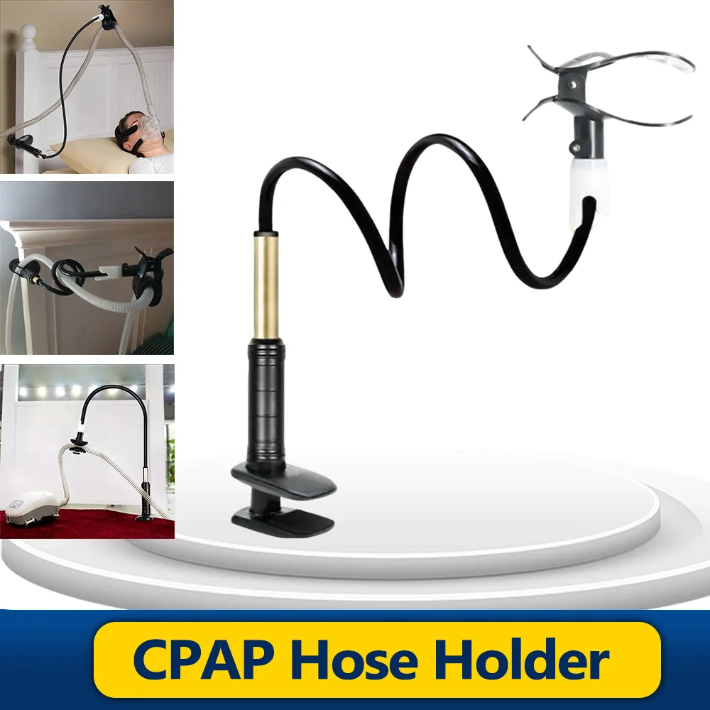 

BMC CPAP Hose Holder Mask Holder With C-shaped Clip 360° Rotation Adjustable Height Prevent Condensation From Accumulating