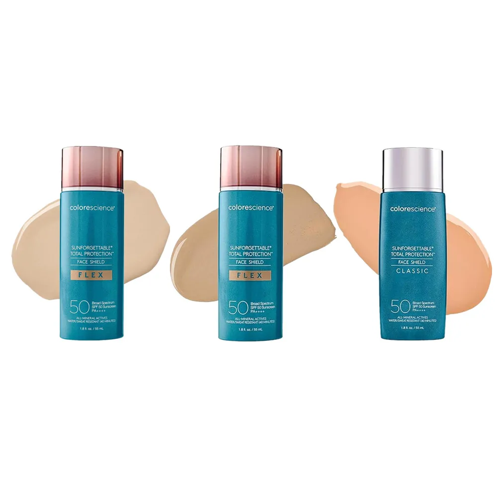 

Colorescience Sunforgettable Total Protection Face Shield SPF50+ PA+++ Natural Glow, нежирный, легкий, для всех типов кожи