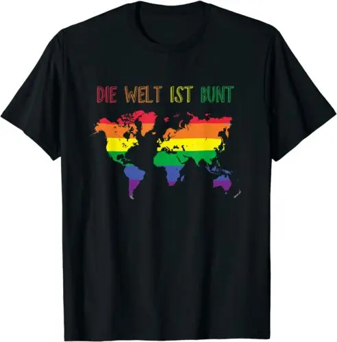 Neu bunte welt regenbogen liebe gleichheit geschenk premium t-shirt