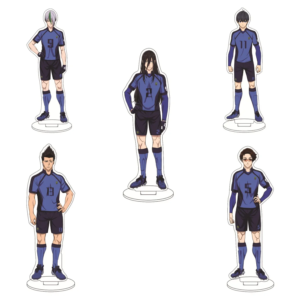 16CM Anime Blue Lock Isagi Yoichi Bachira Meguru Chigiri Hyoma Kunigami Rensuke Cosplay Acryl-Figur Standfigur Ornamente Geschenke