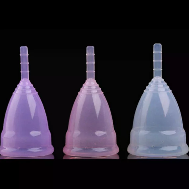 1PCS Women Medical Grade Silicone Menstrual Cup Feminine Hygiene Menstrual Lady Cup Health Care Period Cup
