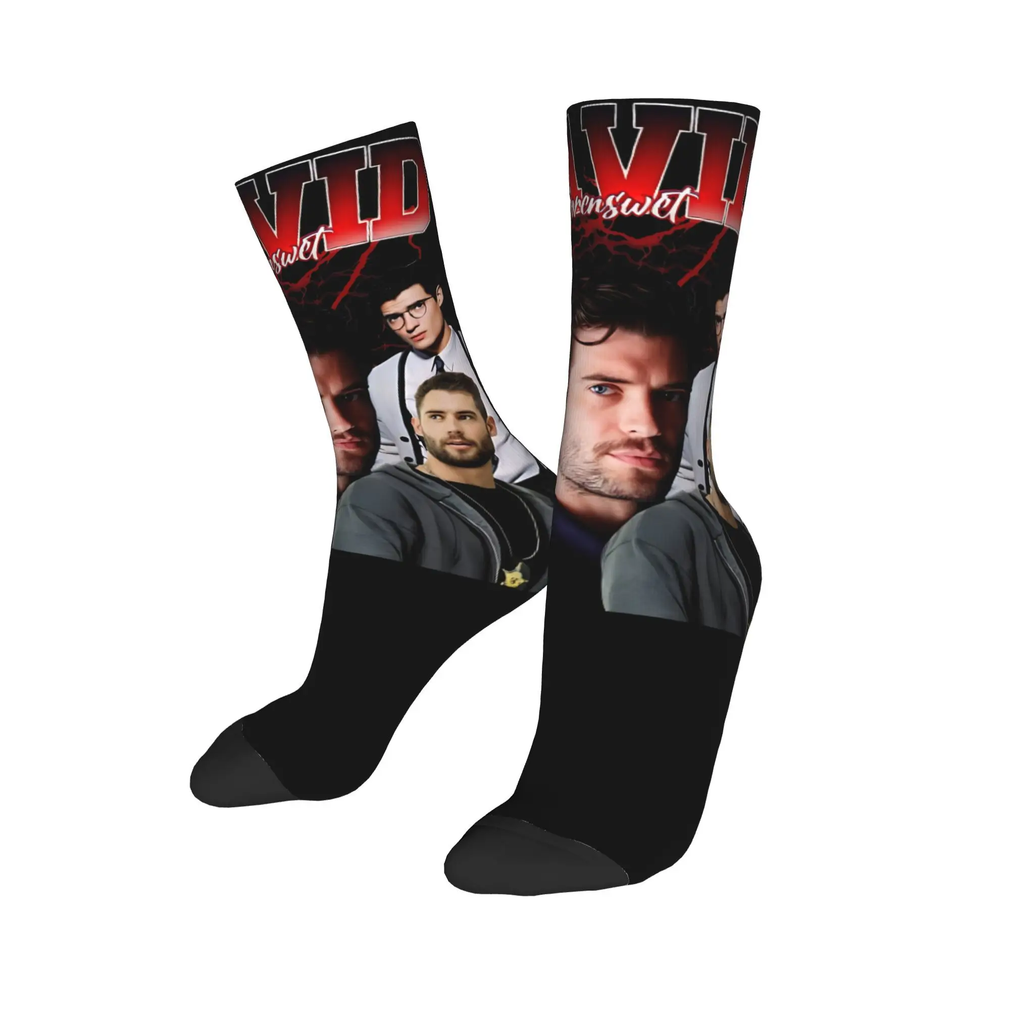 

Winter Warm Casual Men's Women's David Corenswet Retro Style Socks Non-slip Football Socks