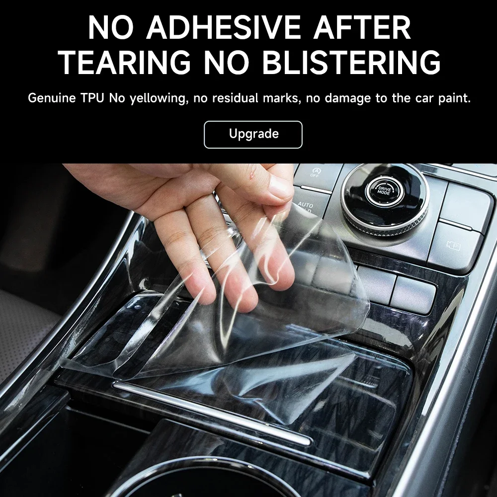 لجيلي Preface 2025 PPF طبقة حماية الملحقات الداخلية شفافة بولي TPU الملاحة والعتاد لوحة وحدة التحكم المركزية ملصق #5