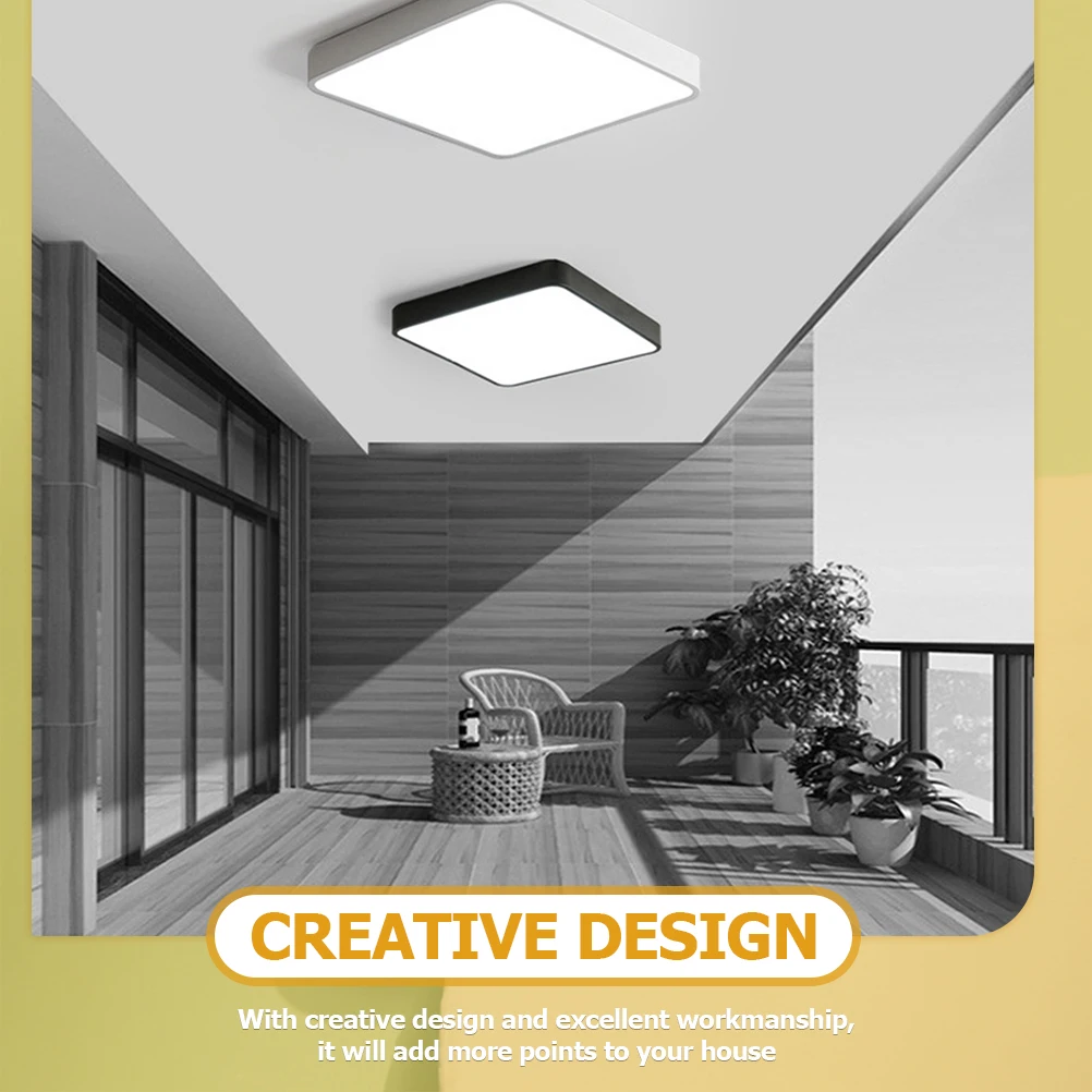 

Ceiling Light Living Room Ceiling Lamp Flush Light Fixture Bedroom Balcony Flush Mount Black Easy Install