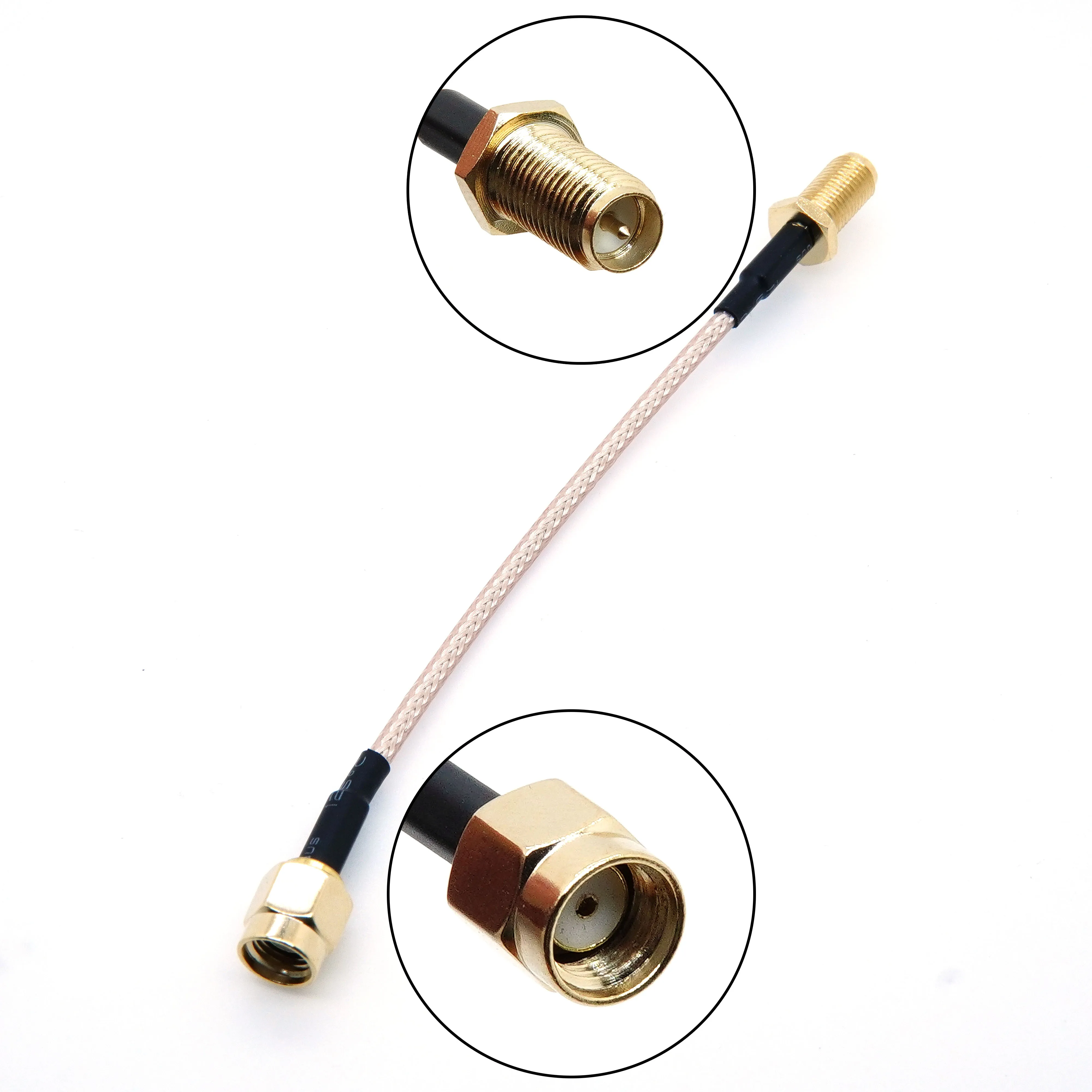 RG316 RPSMA 수-SM-A 암 커넥터 너트 벌크 헤드 익스텐션 RF 동축 점퍼 피그테일 케이블, 와이파이 3G 4G GSM 안테나용