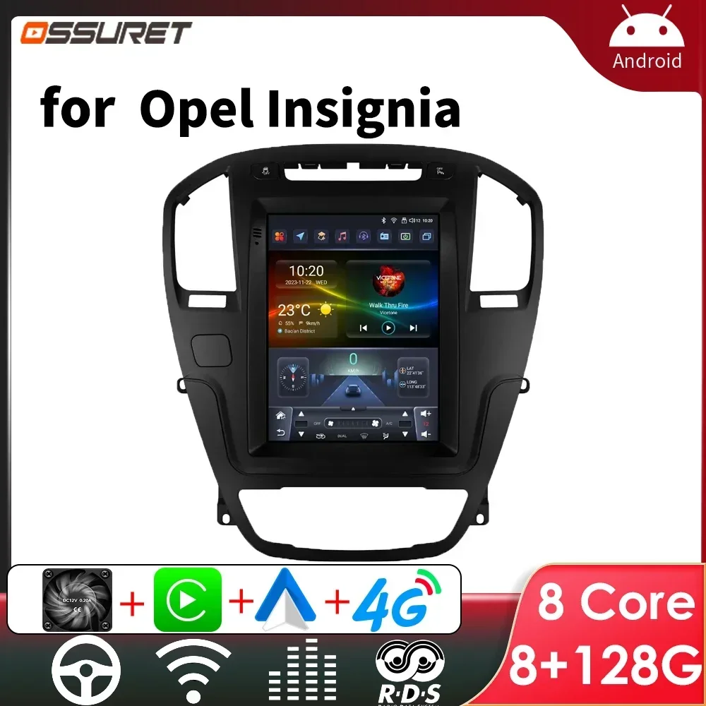 

Android 13 Car Radio for Opel Insignia Buick Regal 2009 - 2013 Multimedia Stereo 9.7inch Vertical Screen Carplay 2DIN headunit