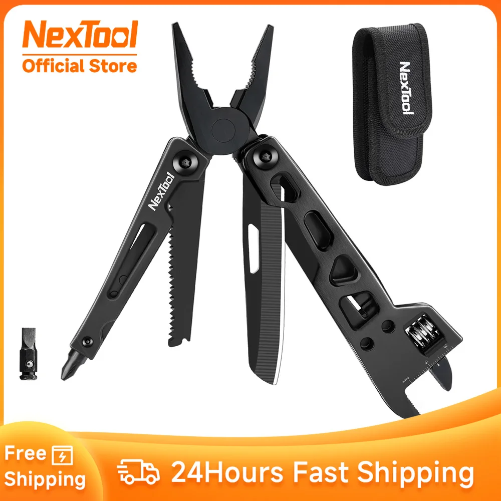 NexTool Multitool Adjustable Wrench 9 in 1 Multi Tool Adjustable Wrench Manual Pliers Knife Hand DIY Multi function Wrench Tool