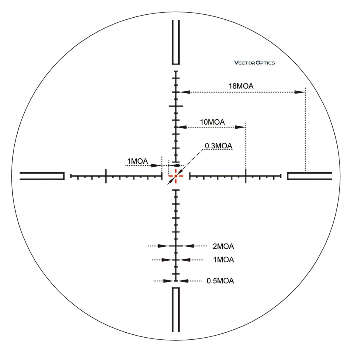 Vector Optics Aston 5-30x56 SFP Riflescope Wide F.O.V Sight With Turret Lock System & Illuminated Fit .308 Lapua Magnum 338