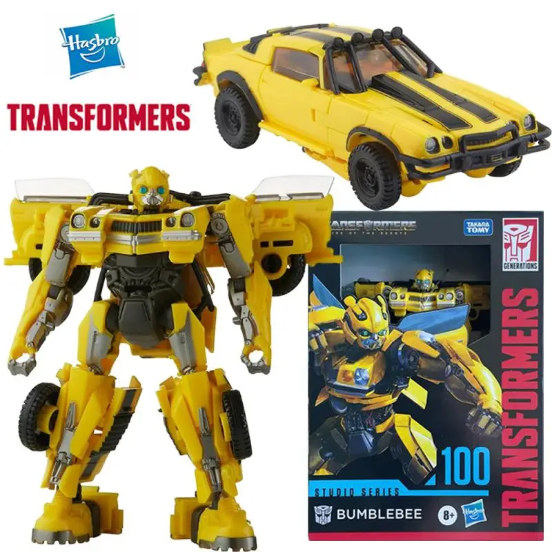 

Hasbro Transformers Rise of The Beasts Studio Series SS100 Bumblebee 12 см, оригинальная экшн-фигурка класса люкс, модель игрушки в подарок