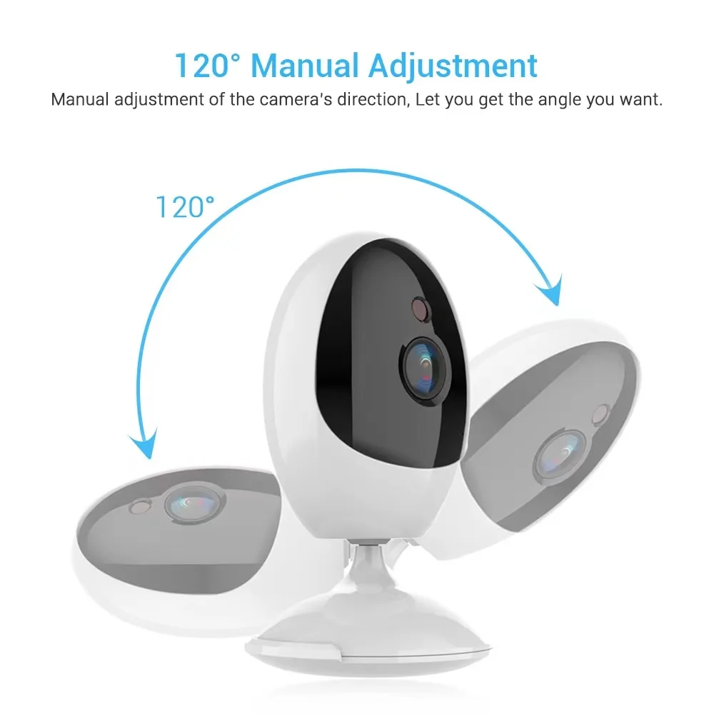 ICSEE 1080P Smart Home Indoor Camera Pet Monitor Security Protection Mini Wireless Fisheye Camera Two Ways Audio